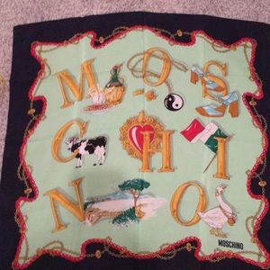 Moschino small silk scarf